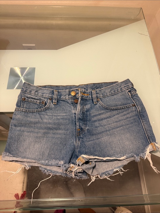 BDG Pants - Classic High-Rise Blue Denim Cutoff Shorts